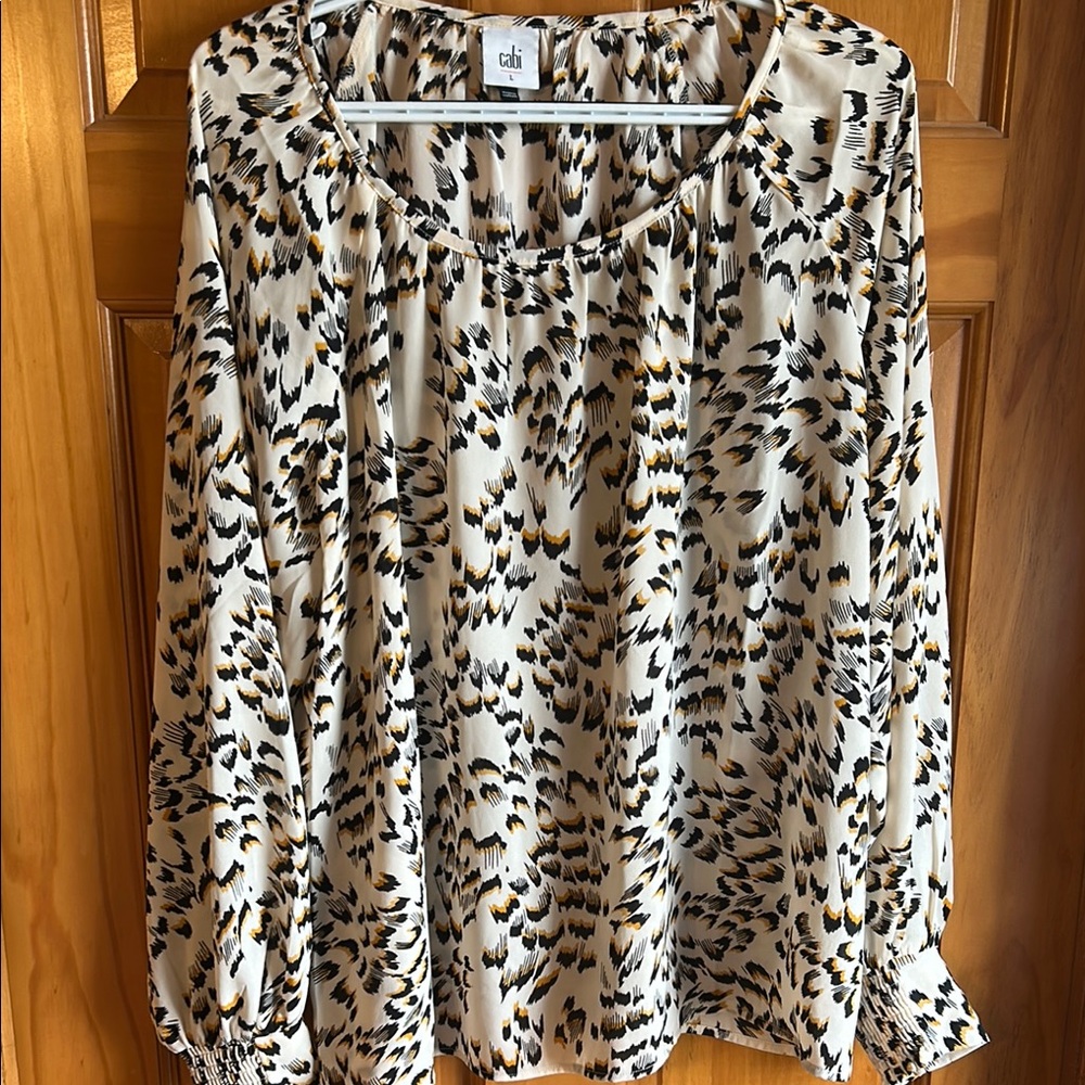 CAbi Round Trip Blouse Size Large